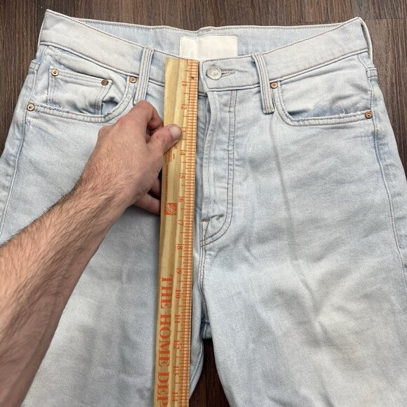 Mother Superior The Huffy Flood Chew Jeans Womens 25 Blue Really Hella Hot Denim - Picture 10 of 12